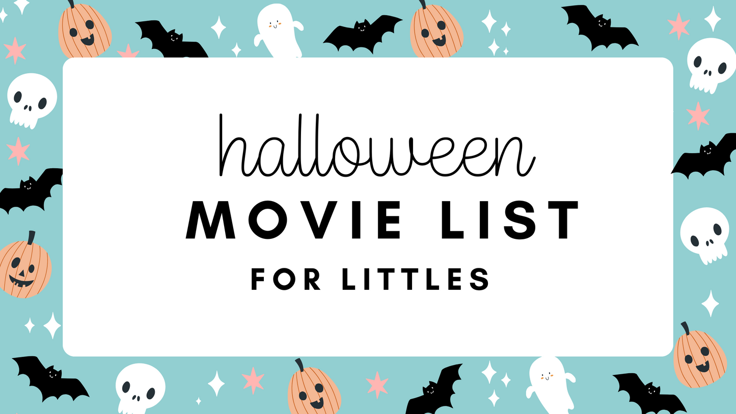 Halloween Movie Bucket List for Littles
